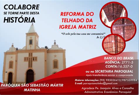 Paróquia São Sebastião Lança Campanha De Doação Para Reforma Da Igreja