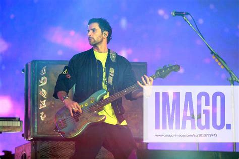 Coldplay Music Of Spheres World Tour 2022 Coldplay Bassist Guy Berryman During The Coldplay Music O