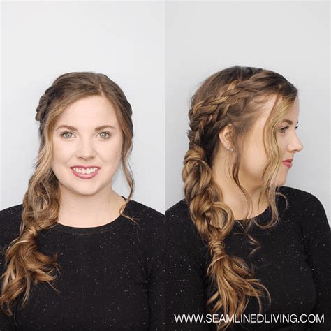 This is the first side braid. How to Create 6 Simple Braided Hairstyles after you Curl ...