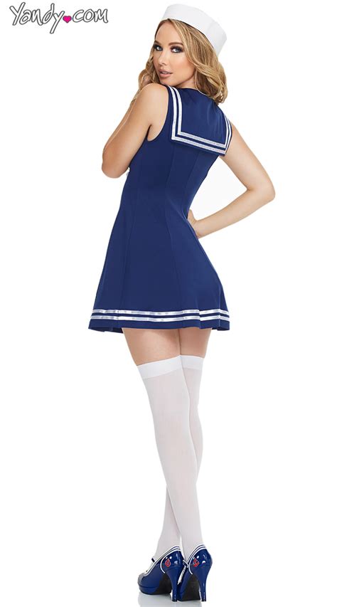 sexy pin up sailor costume adult women sailor costumes seductive blue sailor outfits