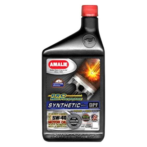Amalie Oil Pro High Performance Sae 5w 40 Synthetic Blend Motor Oil