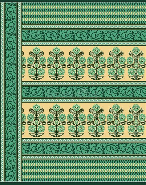 Seamless Traditional Indian Motif For Print Stock Illustration