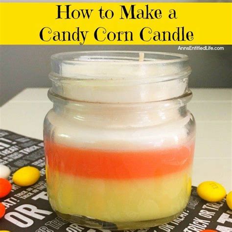Get Ready For Fall Candy Corn Candle Diy Candy Corn Candles Diy