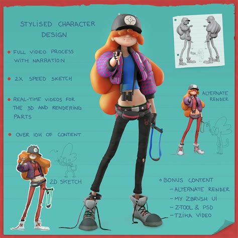 Artstation Gumroad Stylized Character Design In 2d And 3d