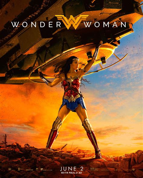 Gal Gadot Lifts A Tank In Cool New Wonder Woman Poster Batman News