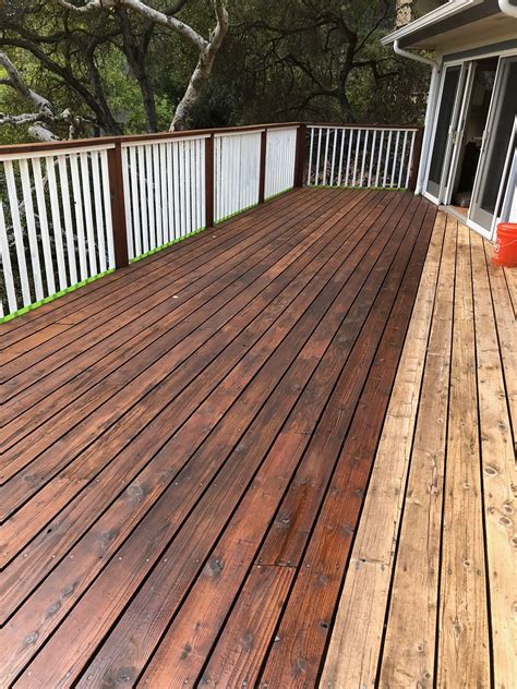Img 0656 Staining Deck Redwood Decking Deck Stain Colors