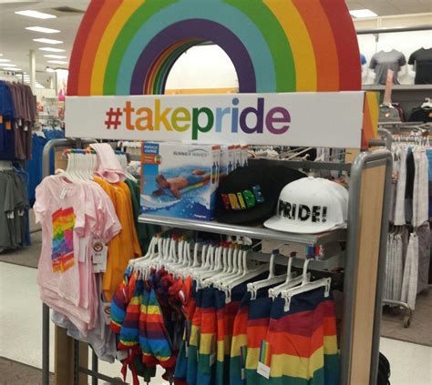 a fun display at major retailer target in honor of pride month pride day passive programs