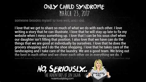 Only Child Syndrome No Seriously Audio Blog Youtube