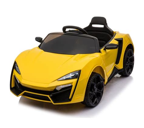 Voiture Electrique Coupé Sport Jaune Pour Enfant 35w Avec