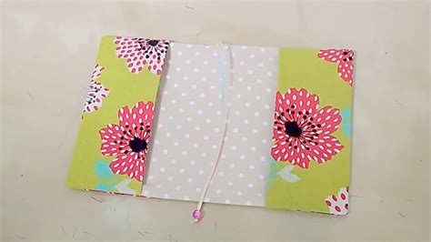 How To Make A Fabric Book Cover Sewing Tutorial Youtube