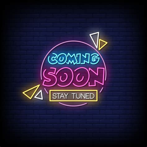Coming Soon Neon Signs Style Text Vector 2187723 Vector Art At Vecteezy