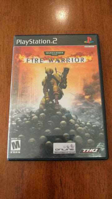 warhammer 40 000 fire warrior sony playstation 2 2003 mint complete mail tomo ebay