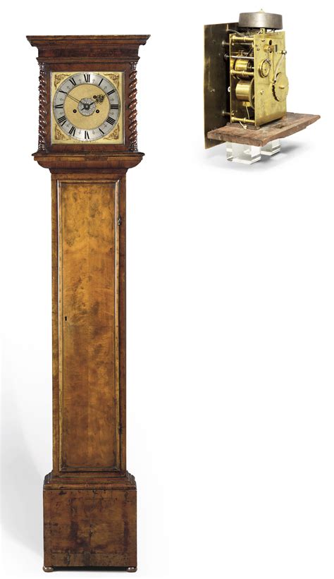 A Charles Ii Walnut Longcase Clock With Alarm Attributed To Joseph Knibb London Circa 1685