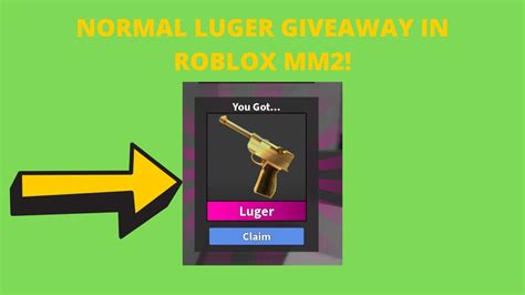 Luger and heat for sale 1 for 14 roblox mm2 toys games. LUGER GIVEAWAY IN ROBLOX MM2!! - YouTube