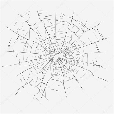 Cracks Broken Glass Vector — Stock Vector © Ambassador80 98017396