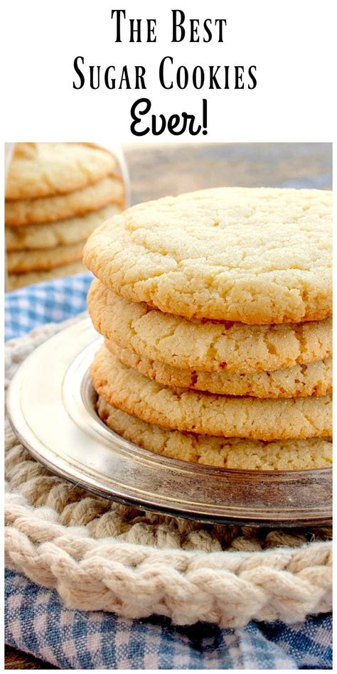 The Best Sugar Cookie Recipe Ever This Recipe Makes Big Round Soft And Chewy Sugar Cookies