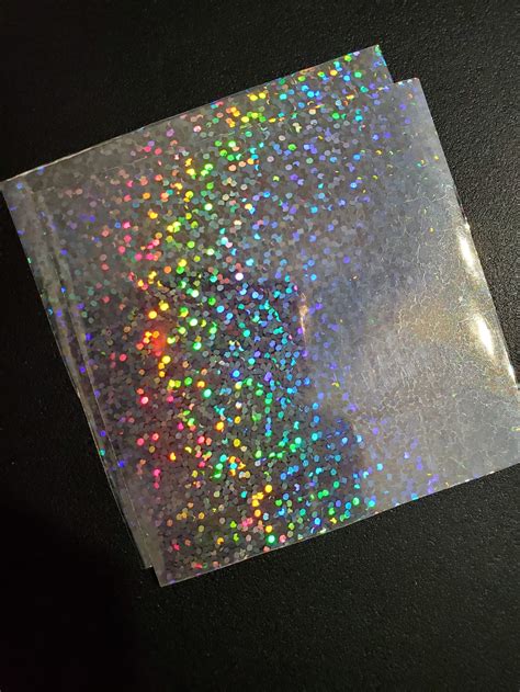 Diy Holographic Sticker Kit 8 Sheet 8 Protective Pages 4 Etsy