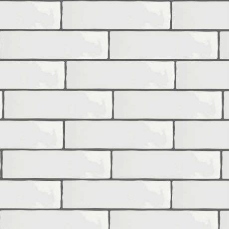 Size 10 x 20 cm or 4 x 8 inch bevelled. Mileto Brick White Gloss Porcelain Wall Tile - 75 x 300mm | Wall tiles, Ceramic wall tiles ...