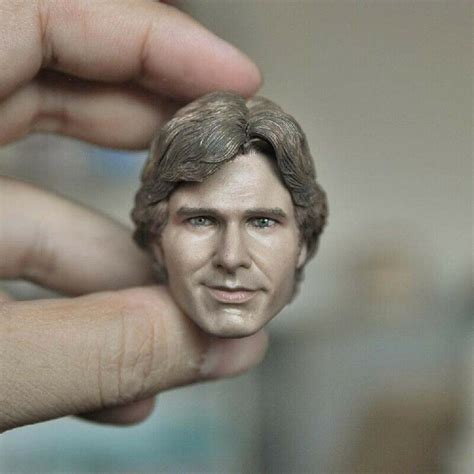 Delicate Painting 1 6 Star War Harrison Ford Han Solo Head Sculpt Fit