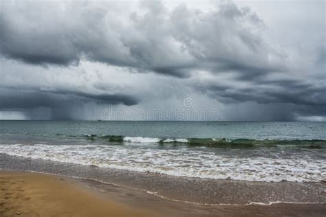 Stormy Cloud By The Sea Beach Stock Photo Image Of Blue Nature