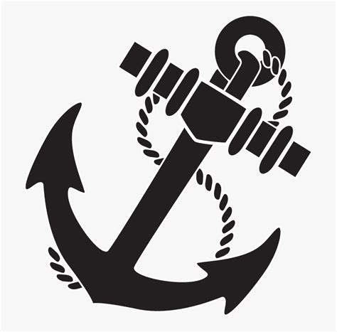 Navy Anchor Logo Black And White