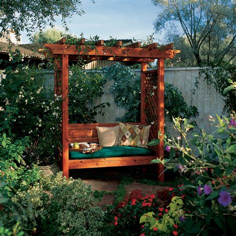 How To Build A Garden Arbor Bench Sunset Magazine