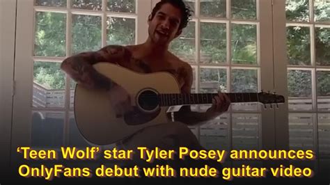 teen wolf star tyler posey announces onlyfans debut with nude guitar my xxx hot girl