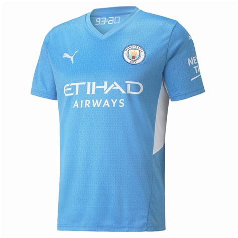 Puma Manchester City Home Mens Short Sleeve Jersey 20212022 Sport