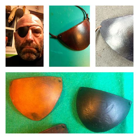 Real Functional Leather Eye Patch Handmade And Finished Etsy