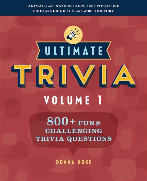 Ultimate Trivia Volume 1 Book By Donna Hoke Official Publisher