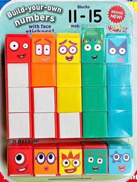 Numberblocks 11 15 Learning Aid Or Cake Decorating Educational Toys