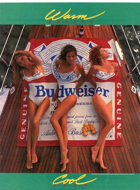 Bathing Suit Girls Budweiser Original Print Ad Ebay