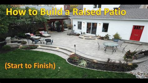 How To Build A Raised Patio Builders Villa