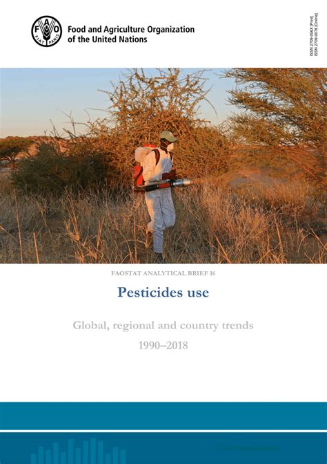 Pdf Pesticides Use Global Regional And Country Trends 19902018