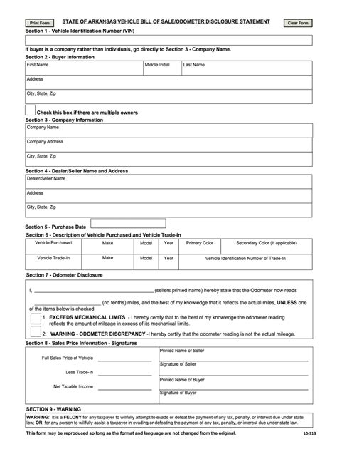Bill Of Sale Arkansas Fill Out And Sign Online Dochub