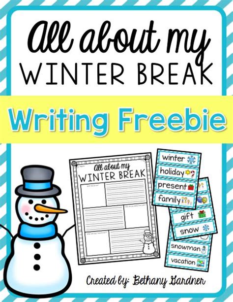 First Grade Winter Break Writing Freebie Winter Writing Winter Break