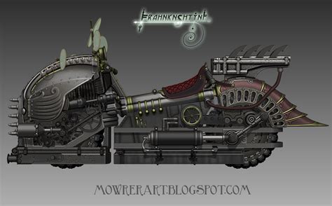Mowrer Art Steampunk Frankenstein And More Steampunk Motorcycle 3d