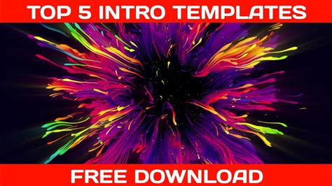 Top 5 Best Intro Templates Without Text Download Freeno Copyright