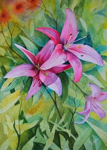 Terri Robertson Gallery Of Original Fine Art Colorful Flower Art Floral Watercolor Paintings