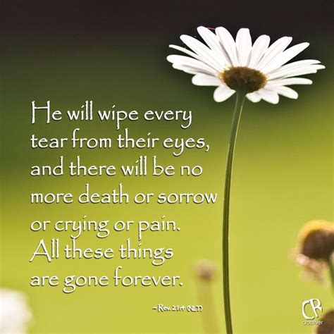 He Will Wipe Every Tear From Their Eyes And There Will Be