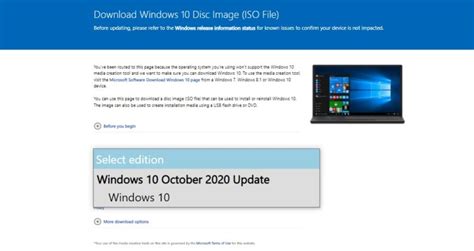 Download Windows 10 October 2020 Update Iso Images