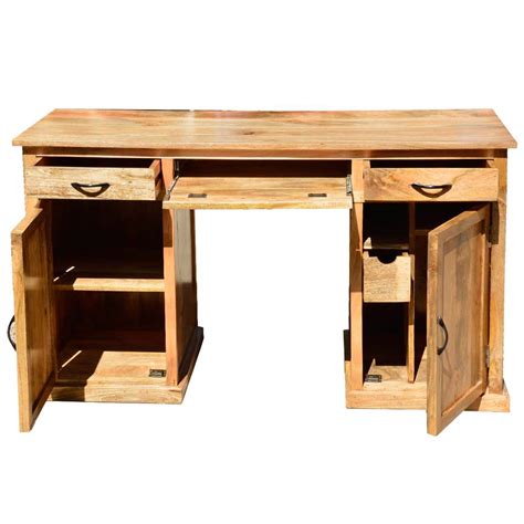 Explore study/computer tables online in india wide range of collections at best prices in various colors, shapes and sizes. Rustic 52" Computer Desk Made In Mango Wood