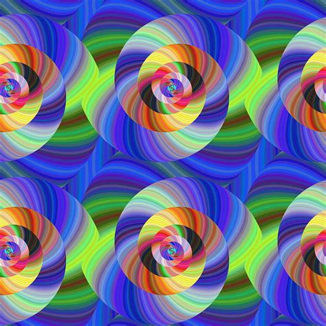 Psychedelic Seamless Fractal Swirl Pattern Vector Eps Ai Uidownload