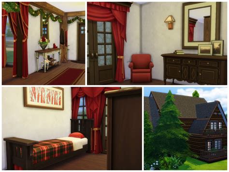 3m, dayton, milwaukee, stanley, dewalt, condor, rubbermaid Christmas Log Cabin - The Sims 4 Catalog