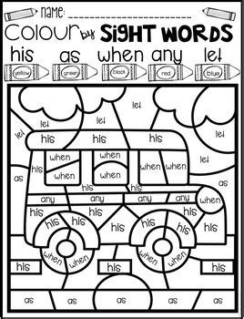 Sight word coloring pages first grade page template. 49 SIGHT WORD COLORING PAGES FREE