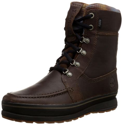 timberland mens schazzberg high wp insulated winter boot dark brown 7 m us find out more