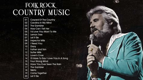 Best Of 70s Folk Rock And Country Music Kenny Rogers Elton John Bee