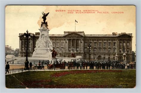 London England Buckingham Palace Queen Victoria Memorial Vintage