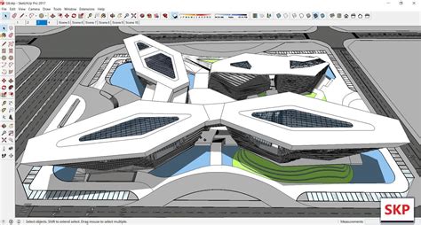 Sketchup Model 3d Warehouse Cultural Center Abstract
