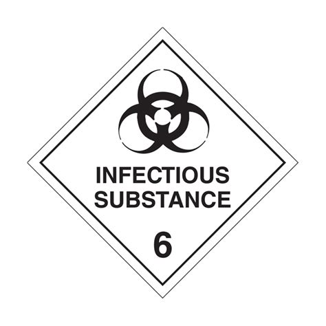 Dangerous Goods Labels Class 6 Infectious Substance Seton Australia